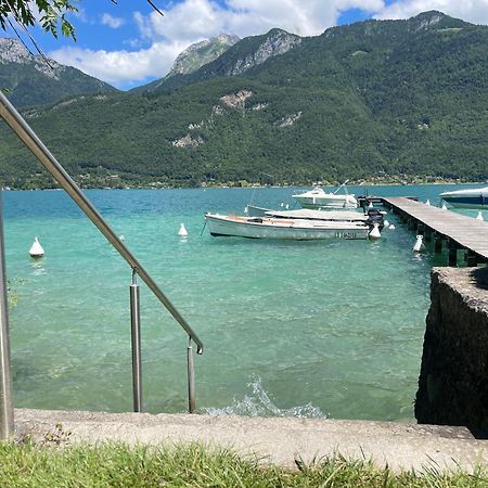 Rare 2 Bedroom With Private Beach On Lake Annecy Doussard Esterno foto