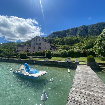 Rare 2 Bedroom With Private Beach On Lake Annecy Doussard Esterno foto